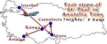 Foot Steps of St. Paul in Anatolia Tour, Turkey Biblical Tours, Religious Tour Organization, Biblical Tours - Religious Tours Organization